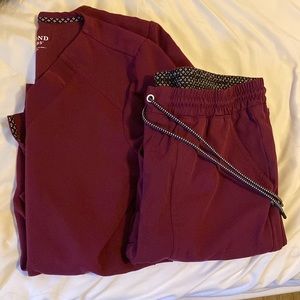 Scrubs Beyond Scrubs Set Maroon